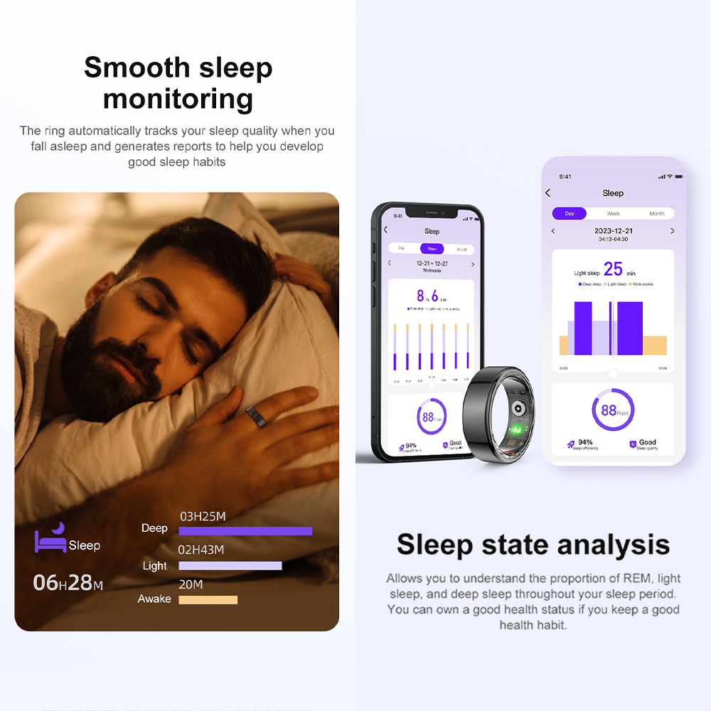 [2024 ] COLMI R02 Smart Ring M - Health Monitors review and price