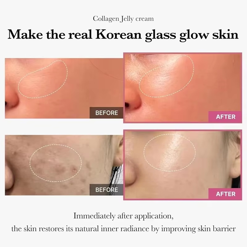 100g Jelly Face Cream Collagen - Niacinamide Pore Shrinking Essence review and price