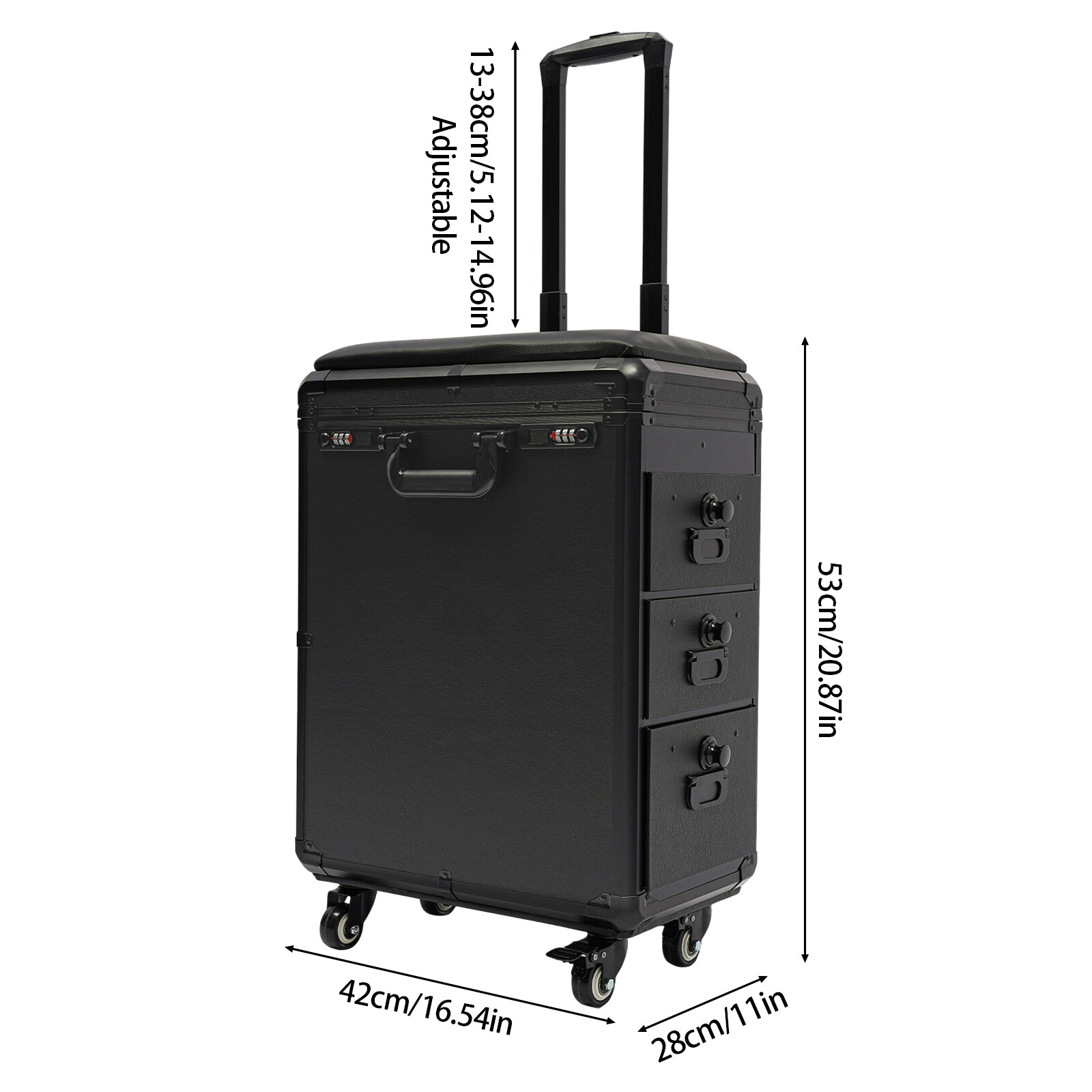 Rolling Makeup Case with Combi - Makeup review and price