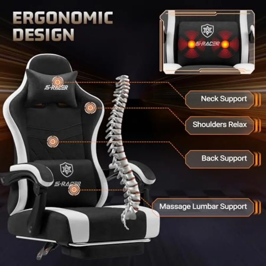 Gaming chair for adults with m - Massage review and price