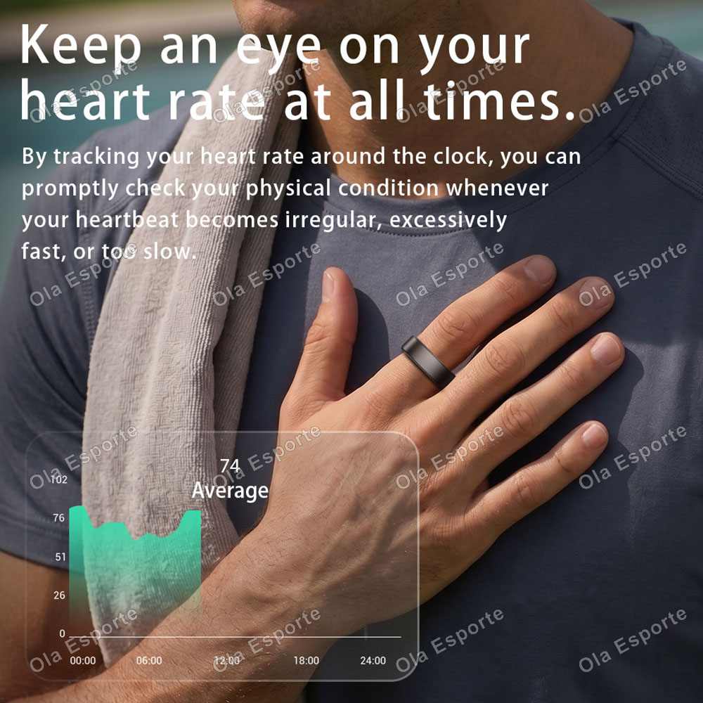 Smart Ring Heart Rate Blood Ox - Health Monitors review and price