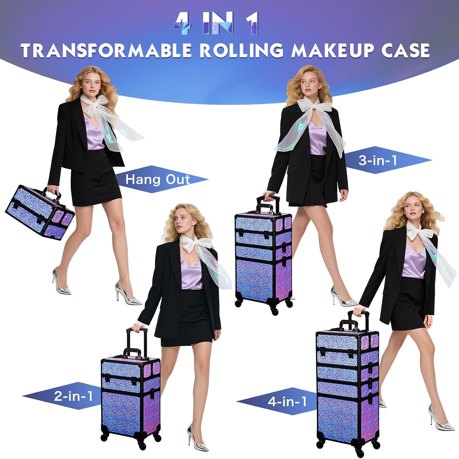 Rolling Makeup Train Case, Lar - Makeup review and price