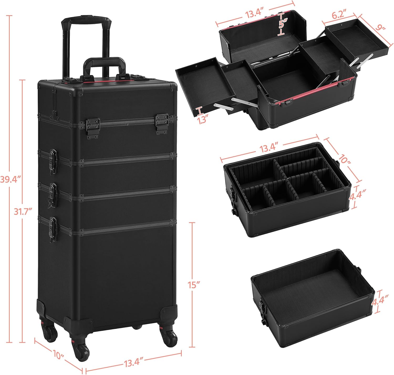 Rolling Makeup Train Case, Cos - Makeup review and price