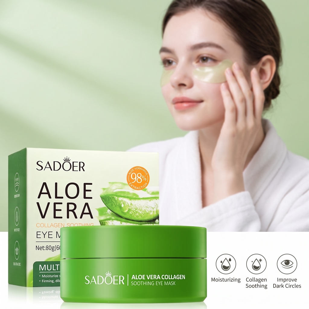 60pcs Aloe Vera Collagen Eye M - Collagen Under Eye Patches review and price